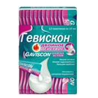 Гевискон Двойное действие сусп. д/приема внутрь (мятн.) 10 мл №12 пакет