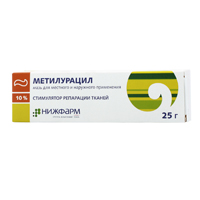 Метилурацил мазь 10% 25 г №1, Нижфарм ОАО