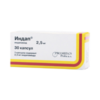 Индап капс. 2.5 мг №30